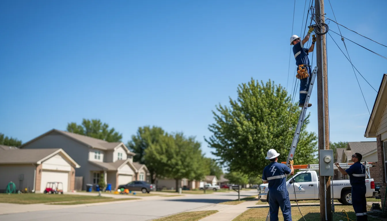 Residential electrician providing installation services in Angola, LA